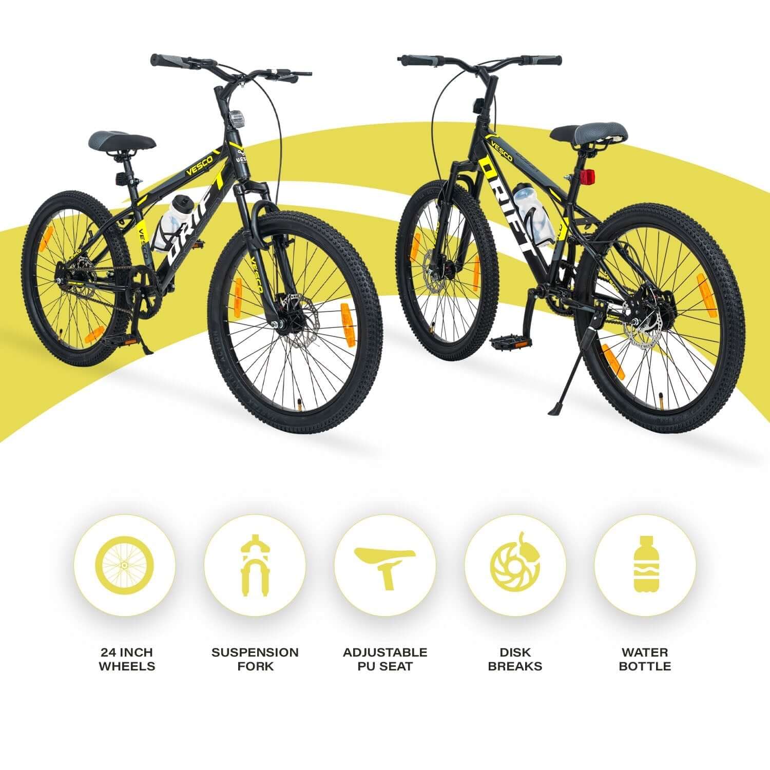 Drift 24T Cycle | Front Suspension | Dual Disc Brakes - Image 3