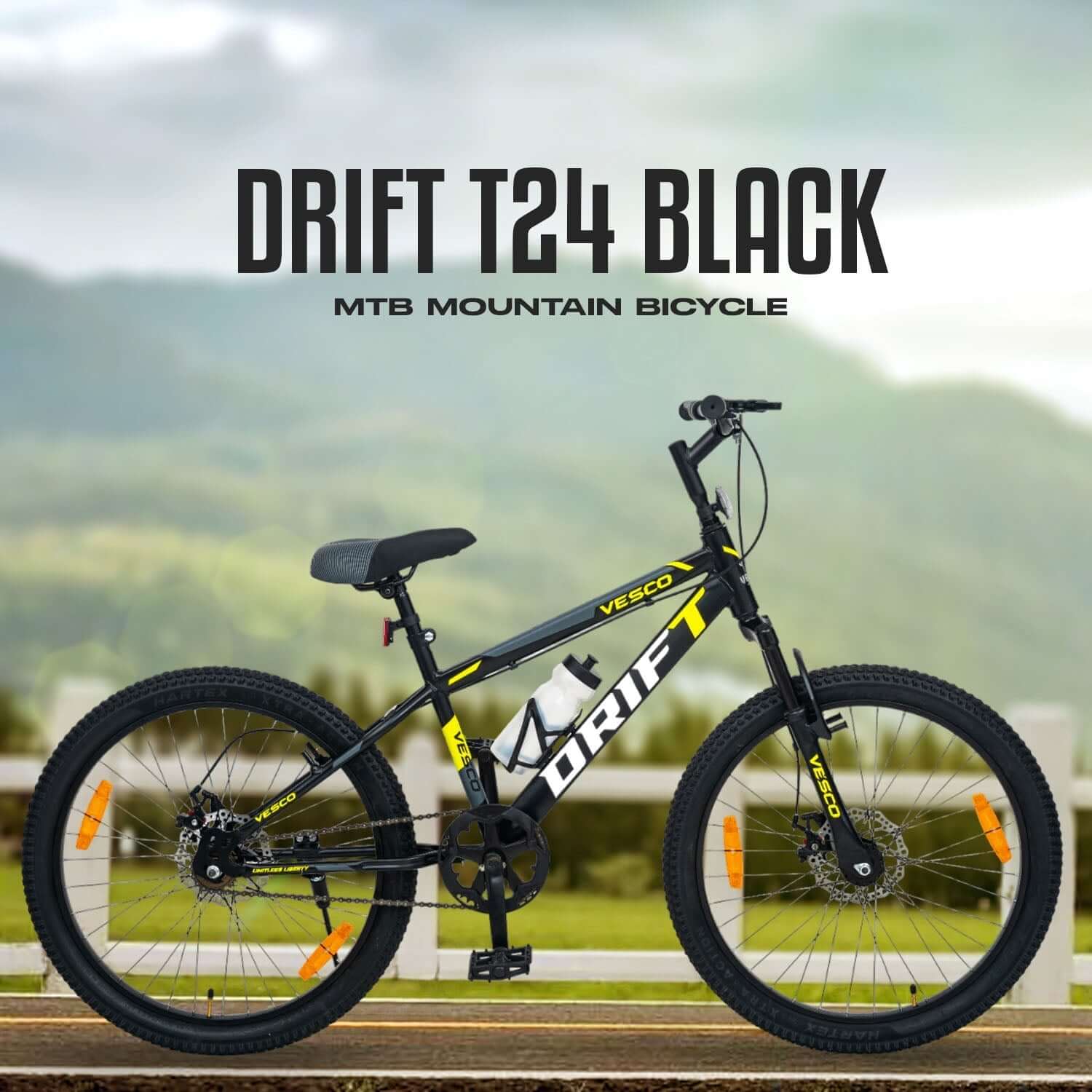 Drift 24T Cycle | Front Suspension | Dual Disc Brakes - Image 5