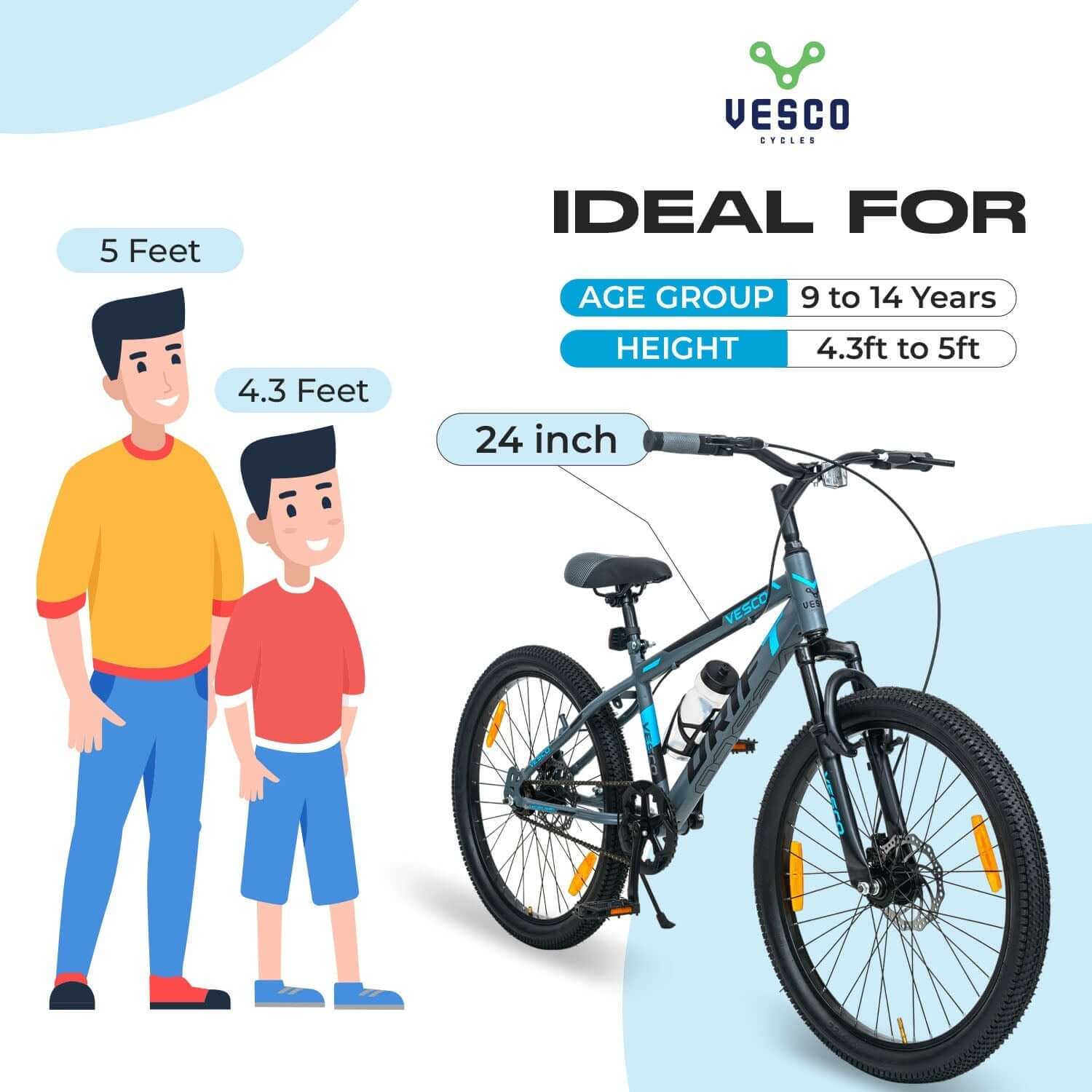 24-T Drift Cycle Mountain Bike (Grey) - Image 4