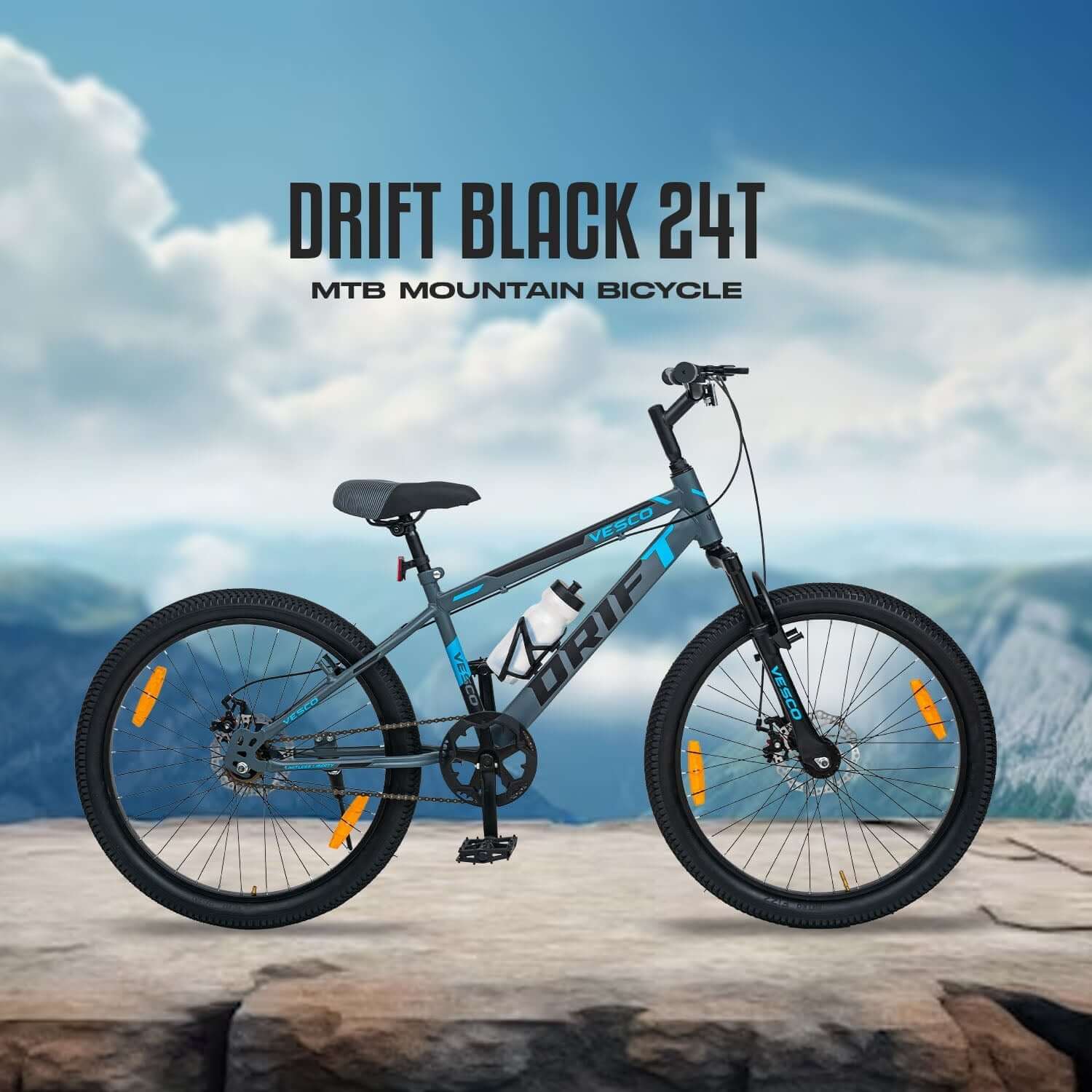 24-T Drift Cycle Mountain Bike (Grey) - Image 5