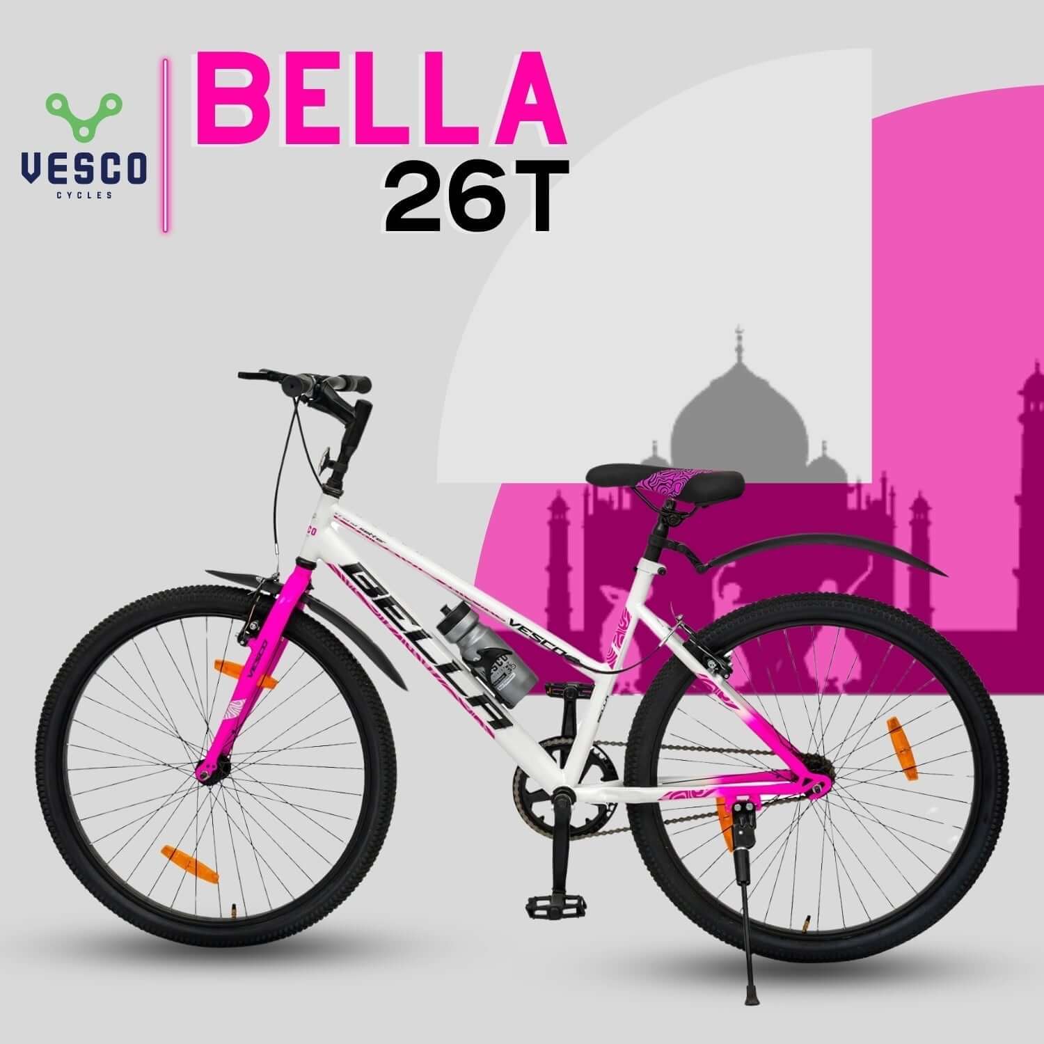 26T Bella Pink Bicycle For Girls & Women - Image 4