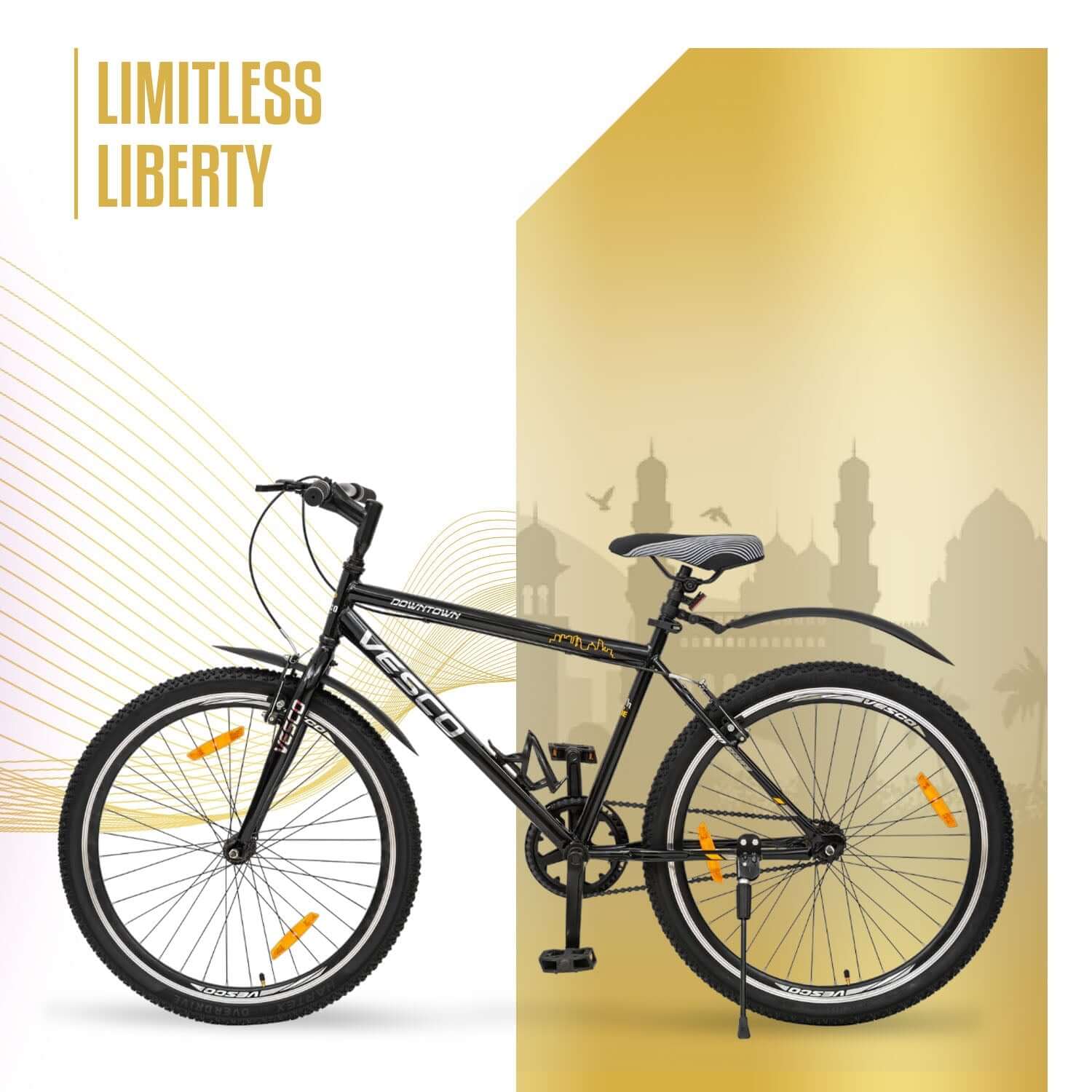 26T Black Downtown Cycle for Adults - Image 6