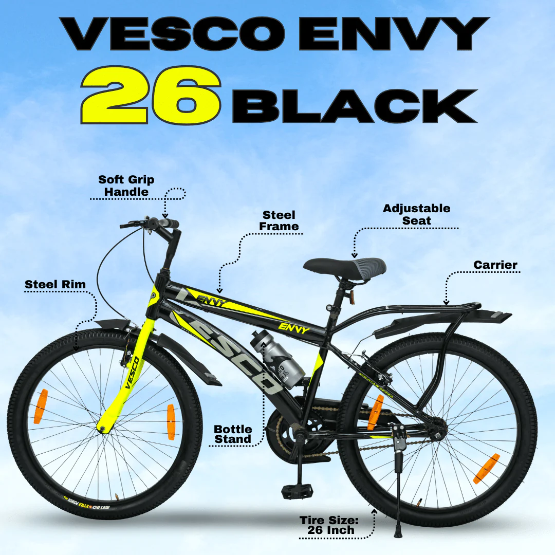 26T Envy City Cycle with Inbuilt Carrier - Image 4