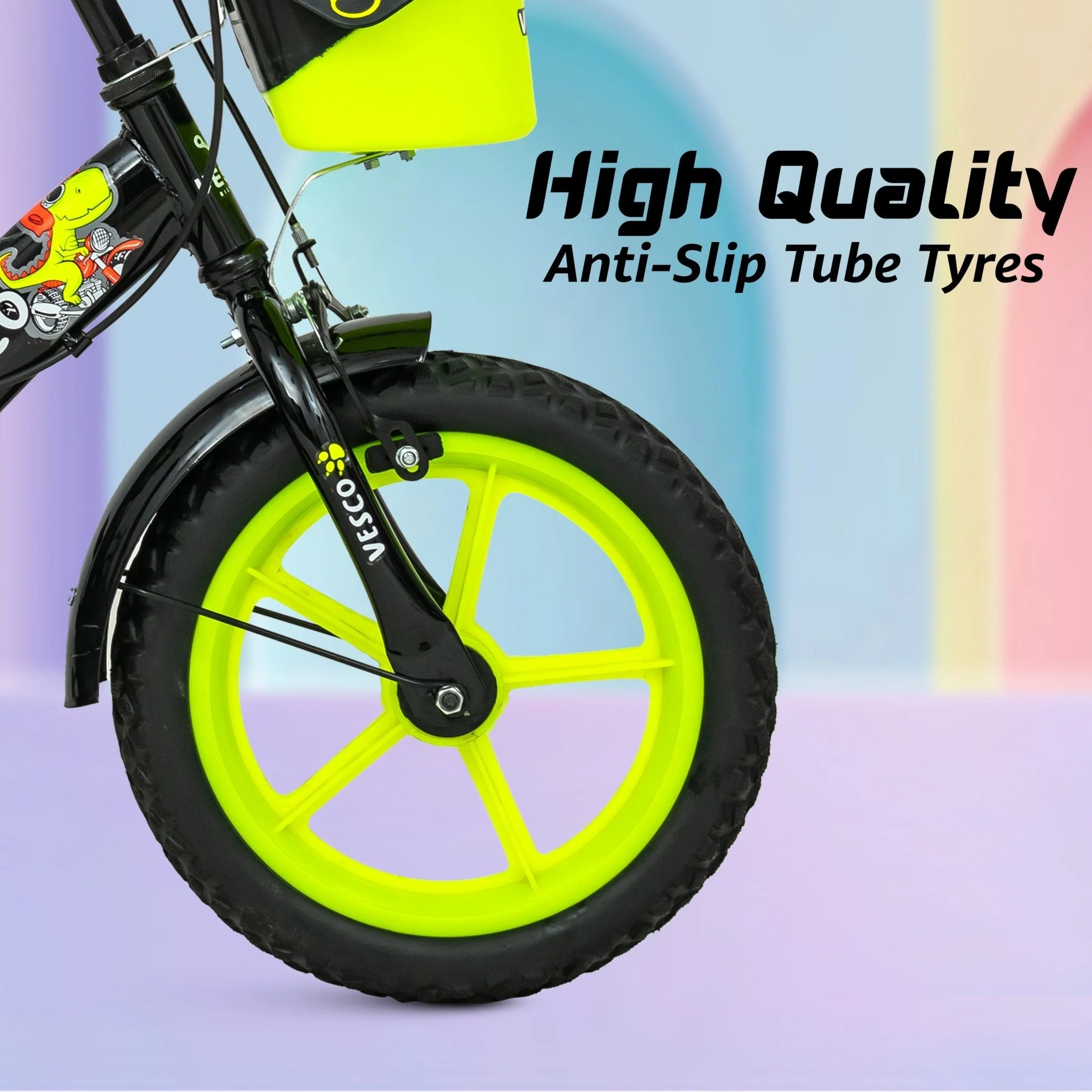 Kiddo 14T Kids Cycle with Double Seat & Training Wheels - Image 4