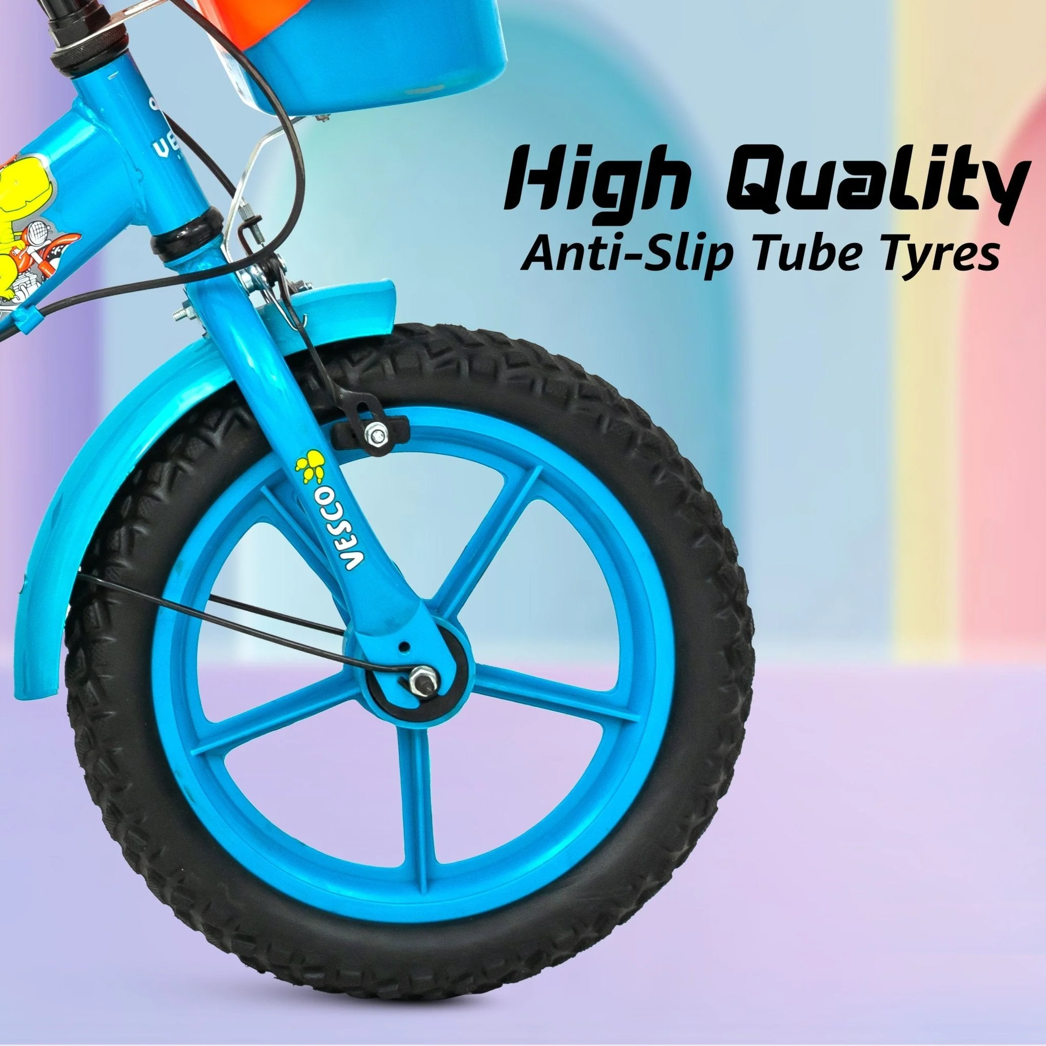 Kiddo 14T Kids Cycle with Double Seat & Training Wheels - Image 4