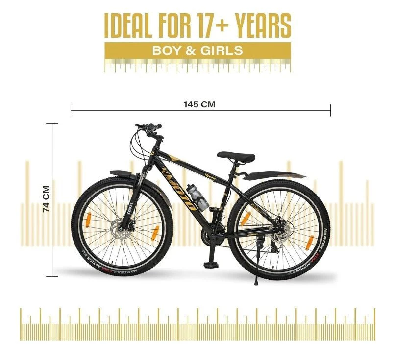 29-T Moto 21 Speed Shimano Gear Cycle - Image 7