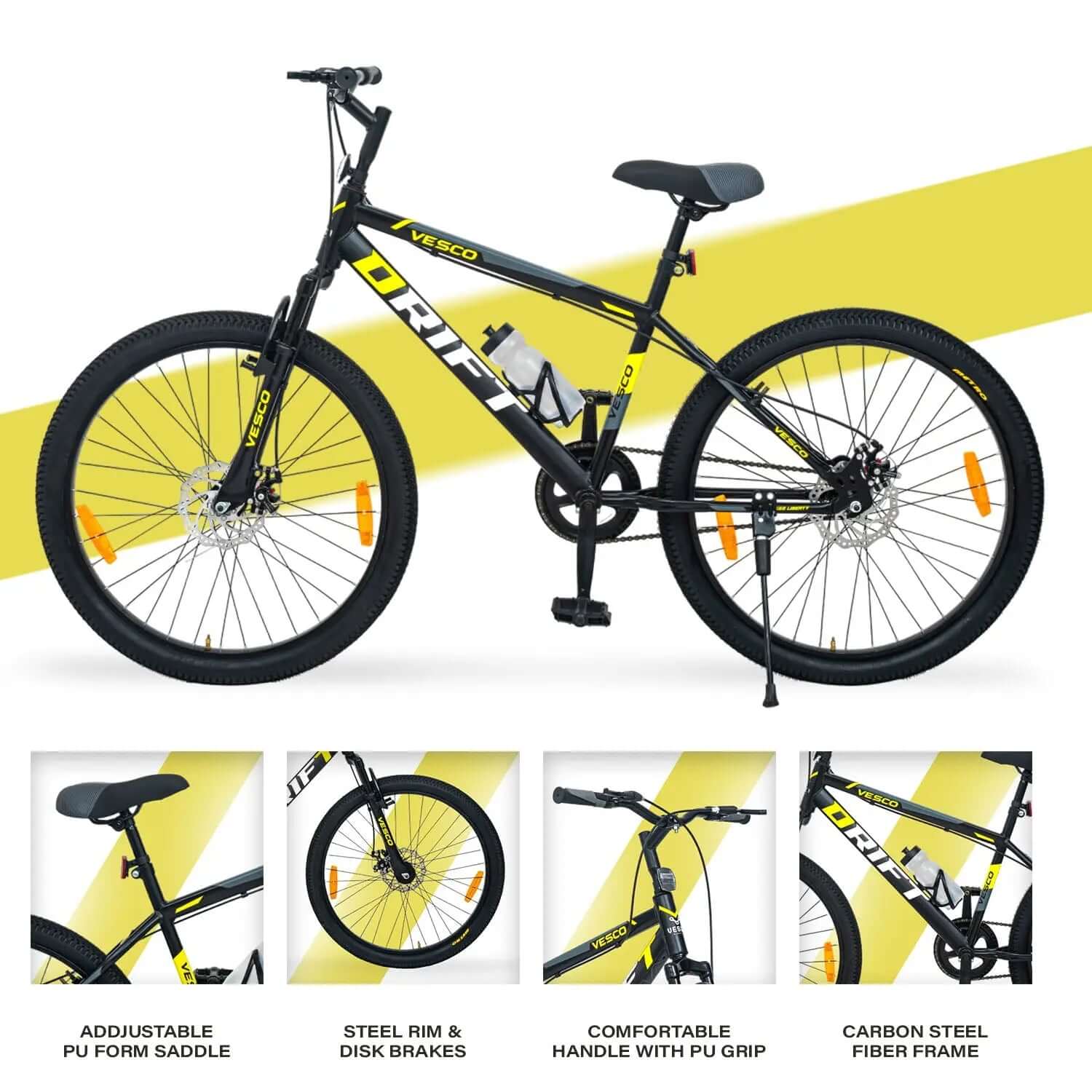 26T Drift Black Mountain Bicycle - Image 4