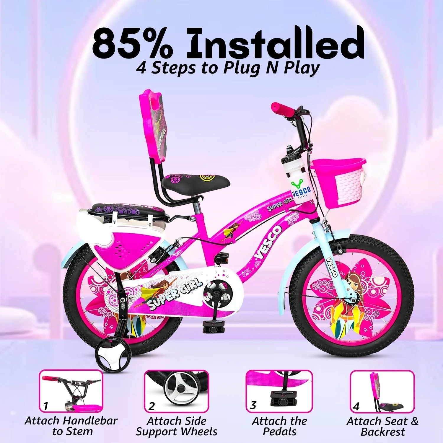 Super Girl 16T Girls Cycle (5–7 Years) - Image 3