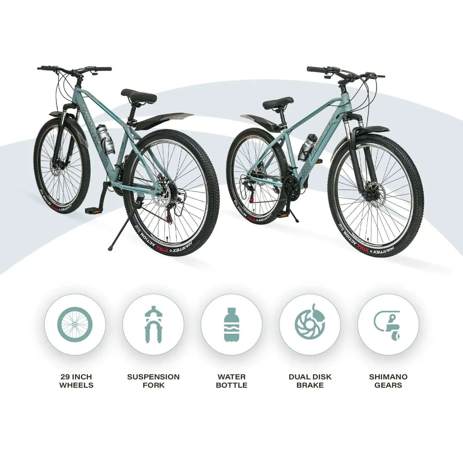 29T Grey Throttle 21 Speed MTB Mountain Bicycle - Image 3