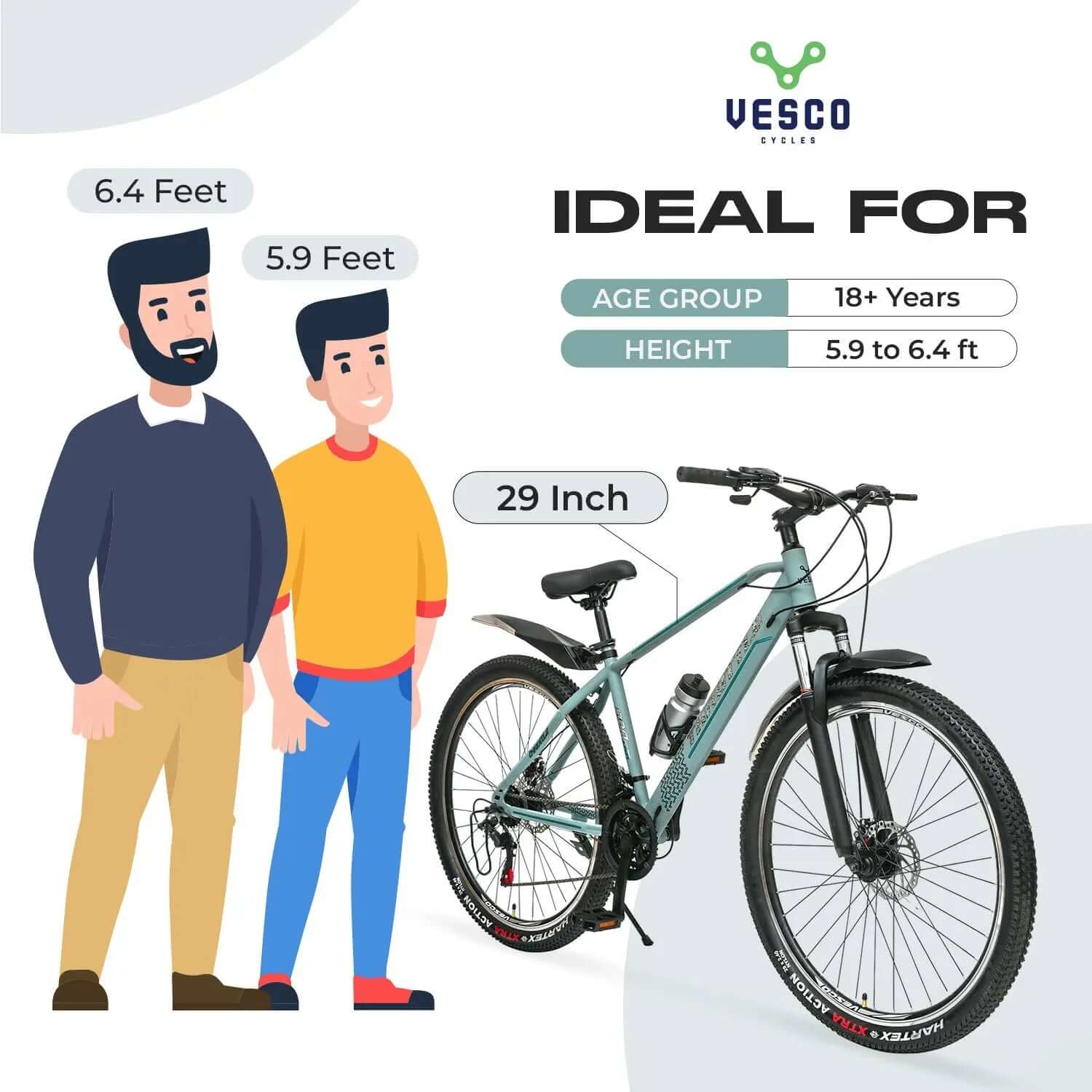 29T Grey Throttle 21 Speed MTB Mountain Bicycle - Image 4