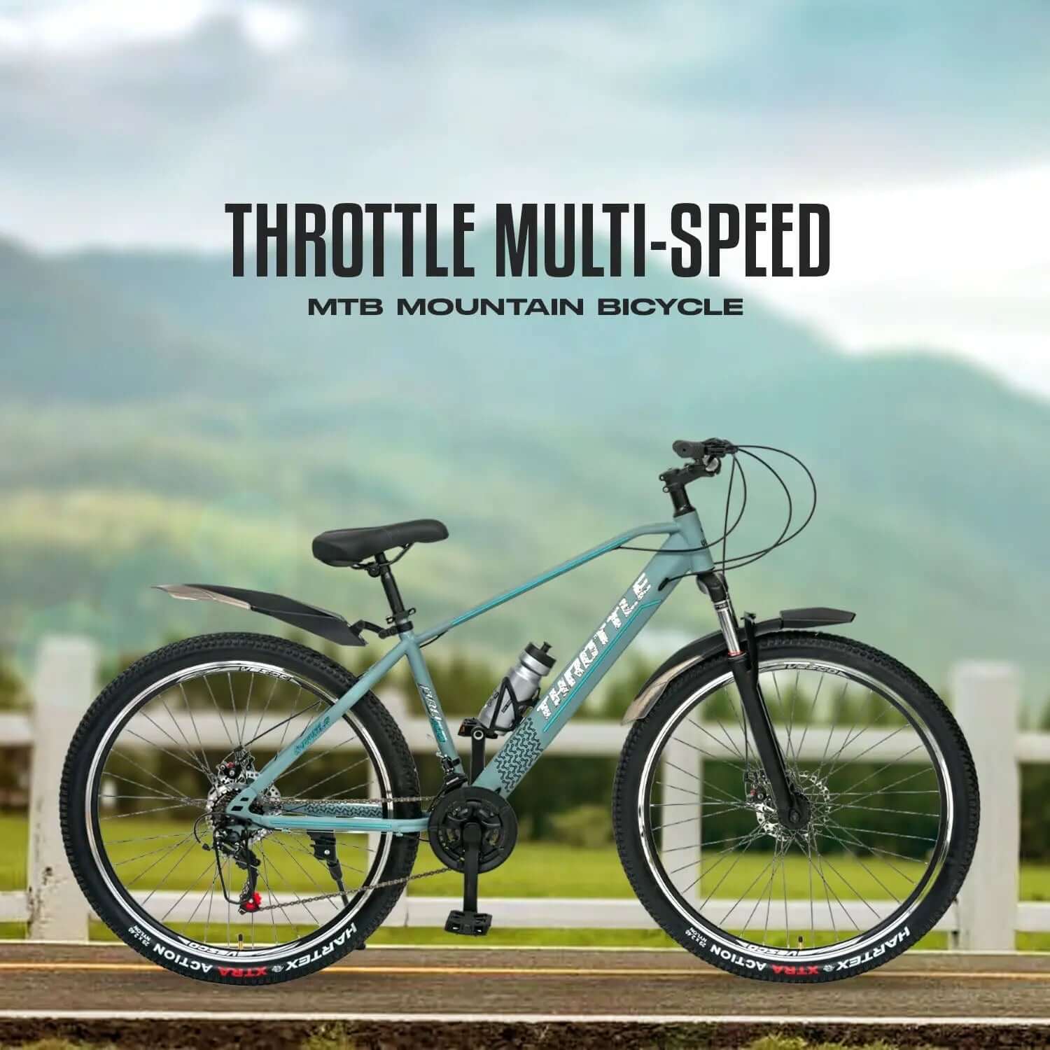 29T Grey Throttle 21 Speed MTB Mountain Bicycle - Image 5