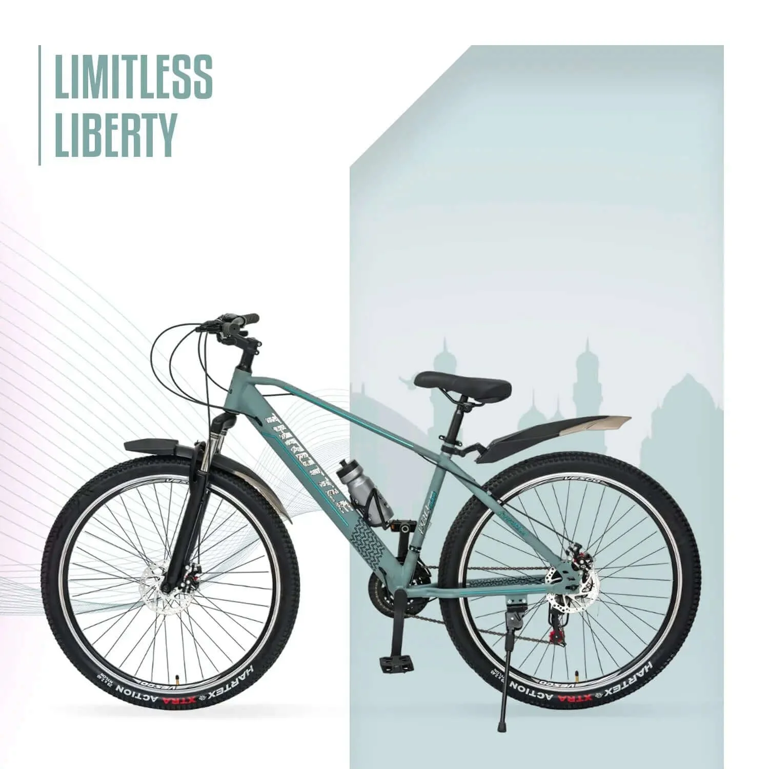 29T Grey Throttle 21 Speed MTB Mountain Bicycle - Image 6