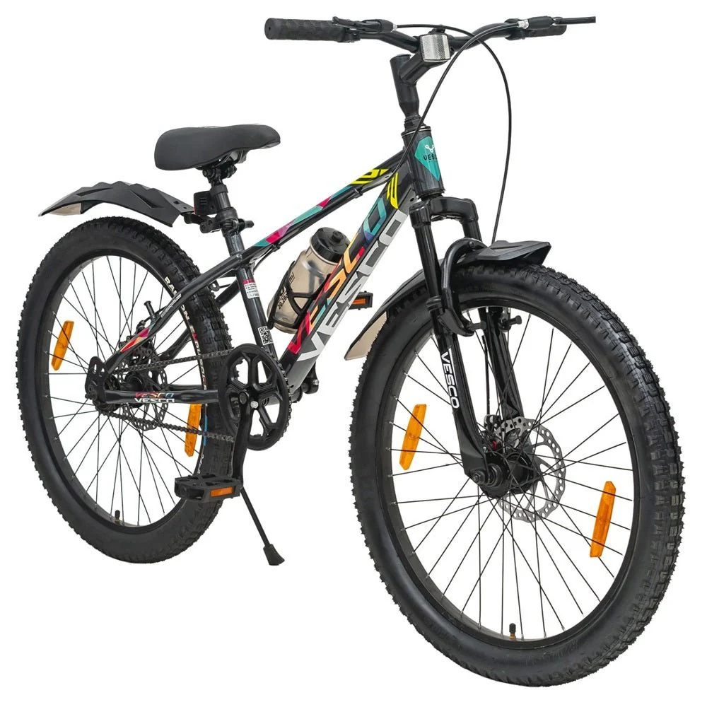 Vesco Yugo 24T Kids Cycle | Dual Disc Brakes & Suspension - Image 4
