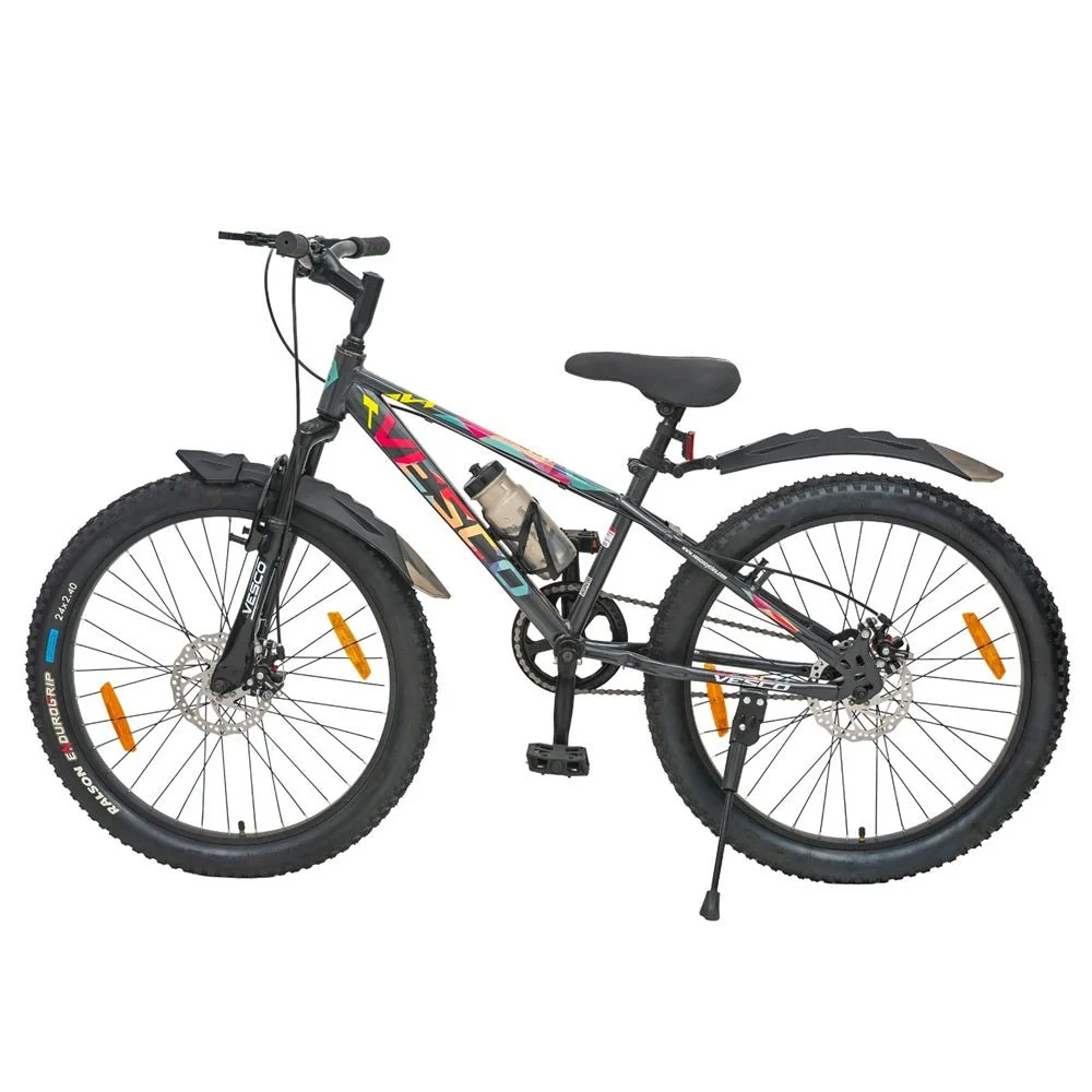 Vesco Yugo 24T Kids Cycle | Dual Disc Brakes & Suspension - Image 6